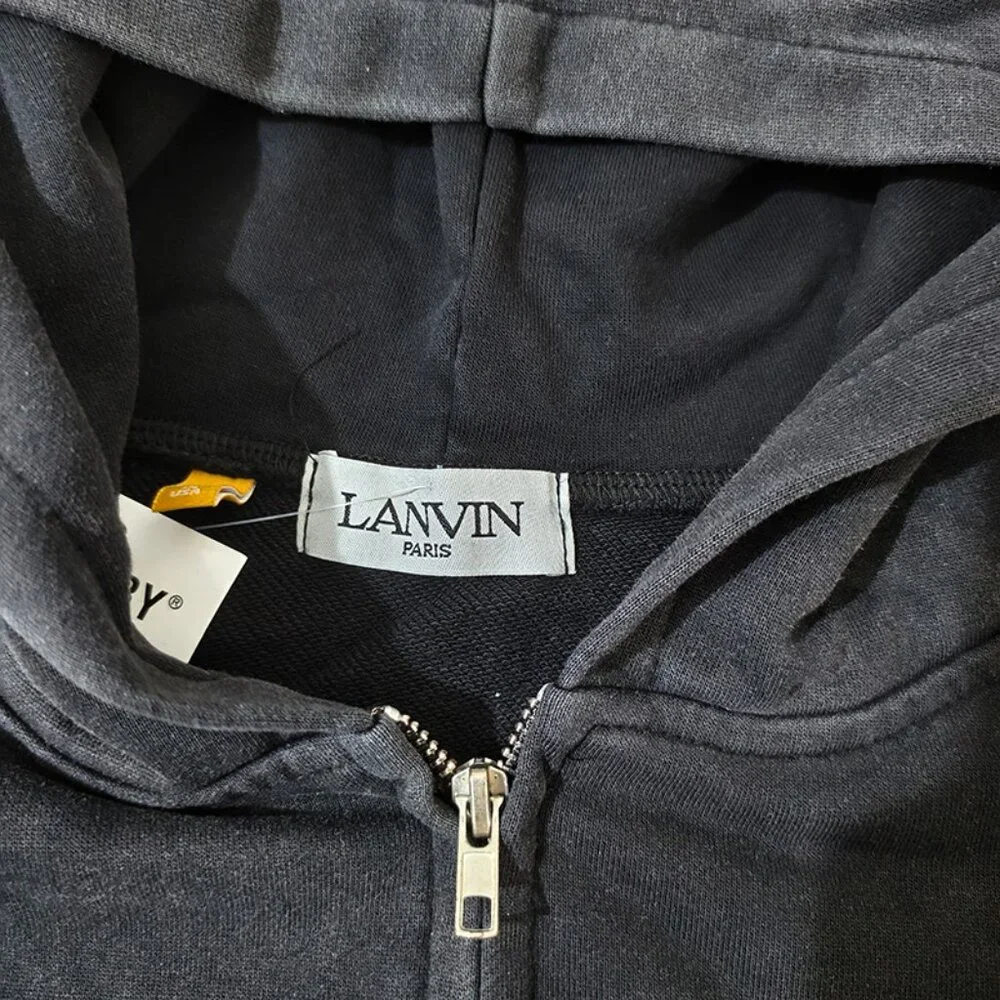 Gallery Dept Black Zip-Up Hoodie - Picture 7 of 10